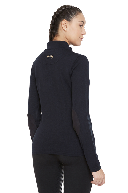 Equine Couture Ladies Fjord Sweater  M  Black 