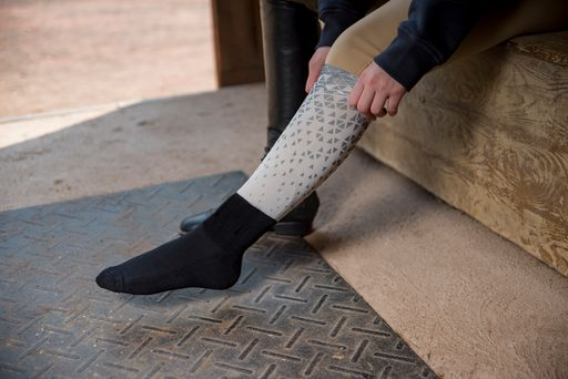 Equine Couture OTC Boot Socks  Standard  Geometric