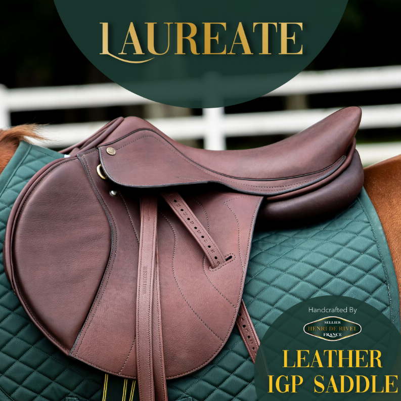 Henri De Rivel Laureate Leather IGP Saddle - 18.5 Oakbark