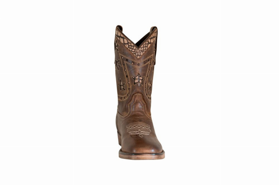 TuffRider Toddler's Rocky Mountain Square Toe Western Boot - 5 Brown