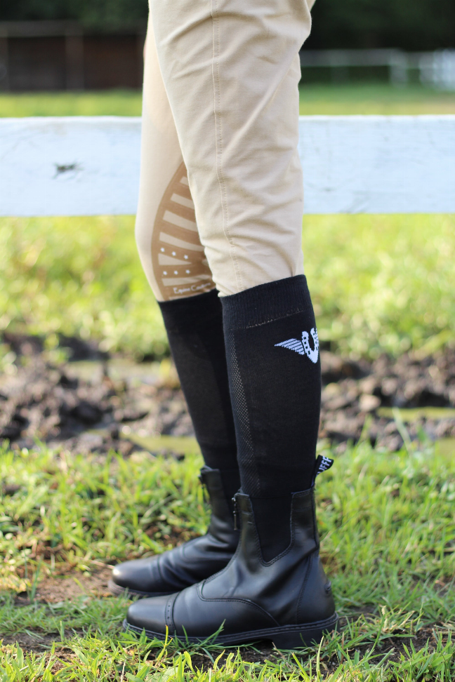 TuffRider Women Starter Synthetic Leather Front Zipper Paddock Boots 6.5 Regular Black
