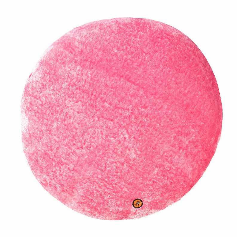 Halo Palm Trees Round Dog Bed - S Pink