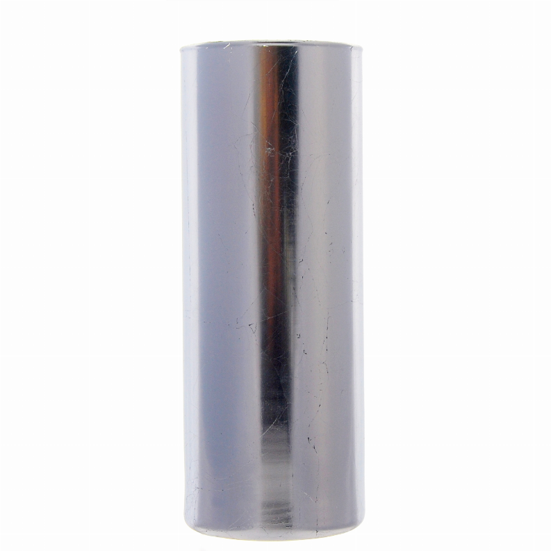 GILT Gilded Glass Cylinder Vase - 10" Silver