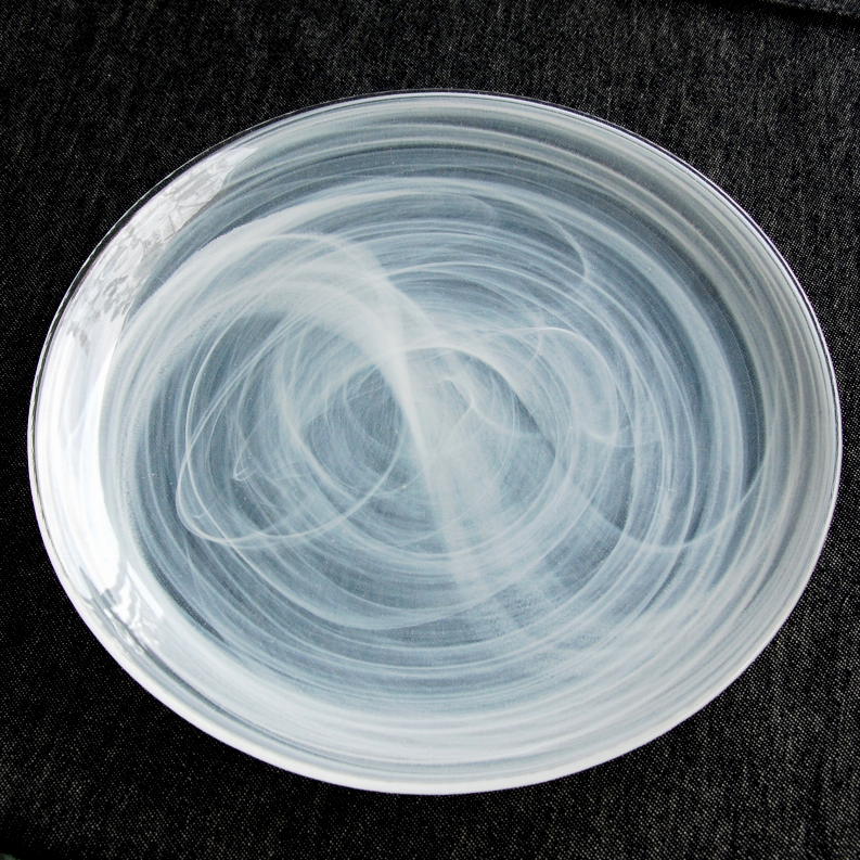 NUAGE Glass Plate - 11" Dinner Plate Ivory