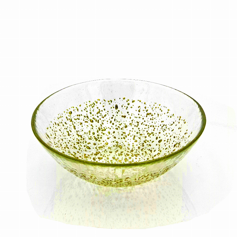 ISLA 6.5" Glass Soup Bowl - 6.5" Clear/Gold