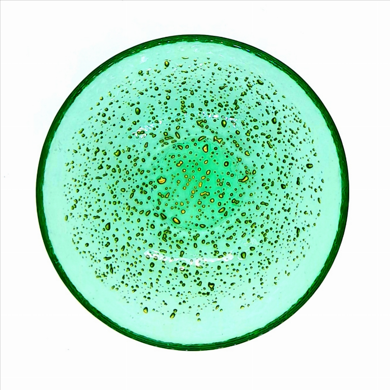ISLA 6.5" Glass Soup Bowl - 6.5" Emerald/Gold