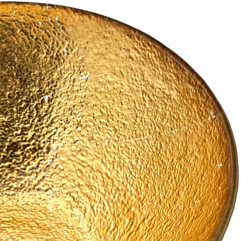 AURA 6" Gilded Glass Soup Bowl - 6" Gold