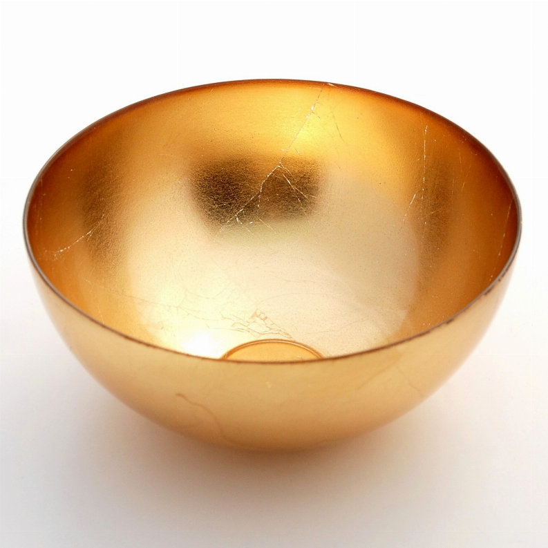 GILT Gilded Glass 8" Serve Bowl