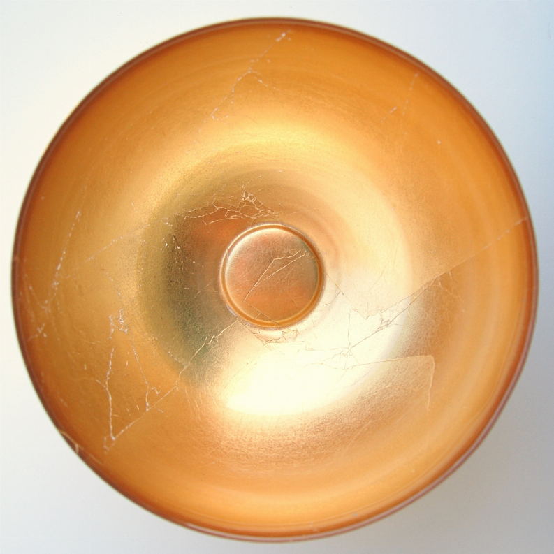 GILT Gilded Glass 8" Serve Bowl
