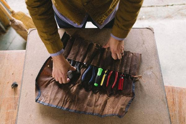 The Orville Waxed Canvas Tool Roll