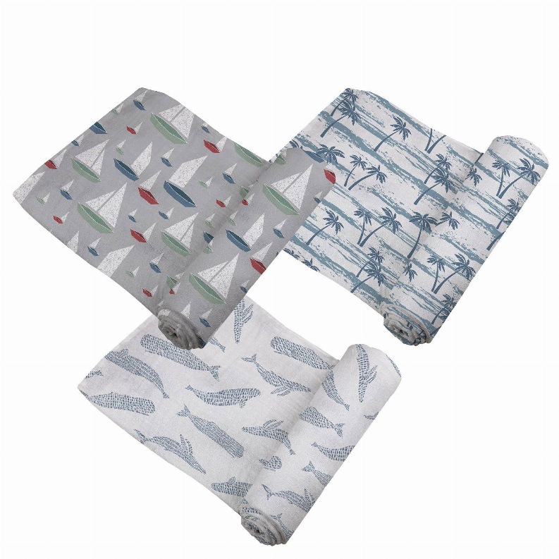 Bamboo Swaddle Ocean Tides 