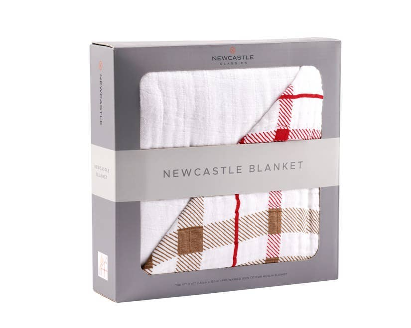 Newcastle Blanket Teddy Bear and Plaid 