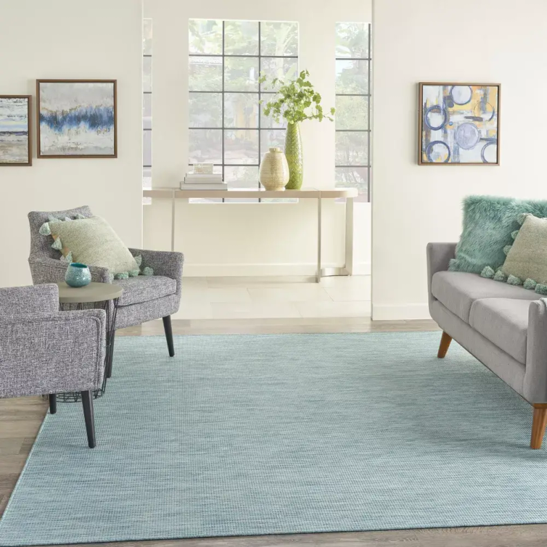 Nourison Solid Indoor/outdoor rug