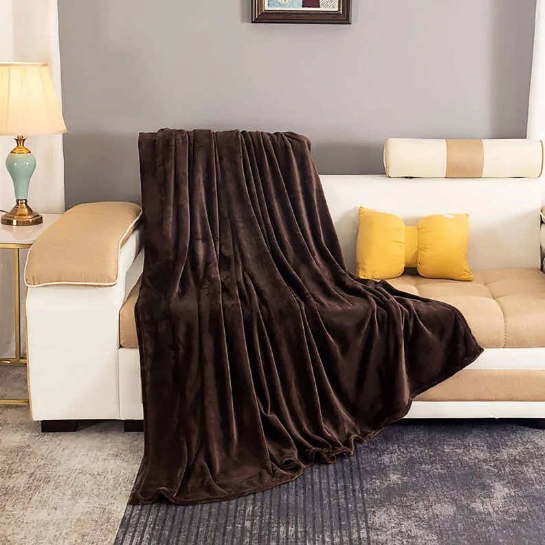 Super Soft Plush Warm Cozy Bed Throw Flannel Blanket