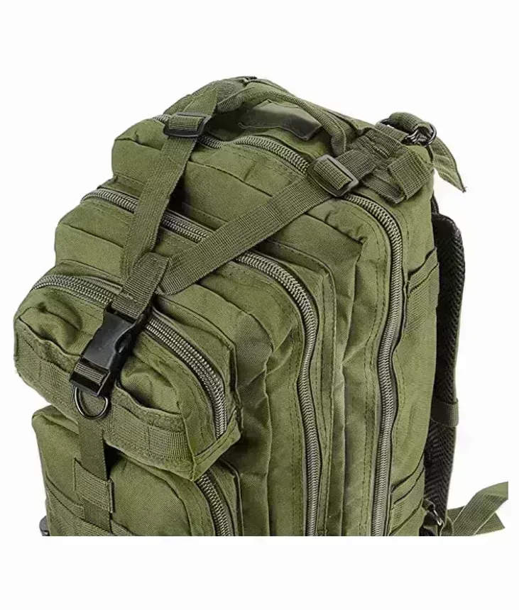 Tactical Military 25L Molle Backpack - Army Green