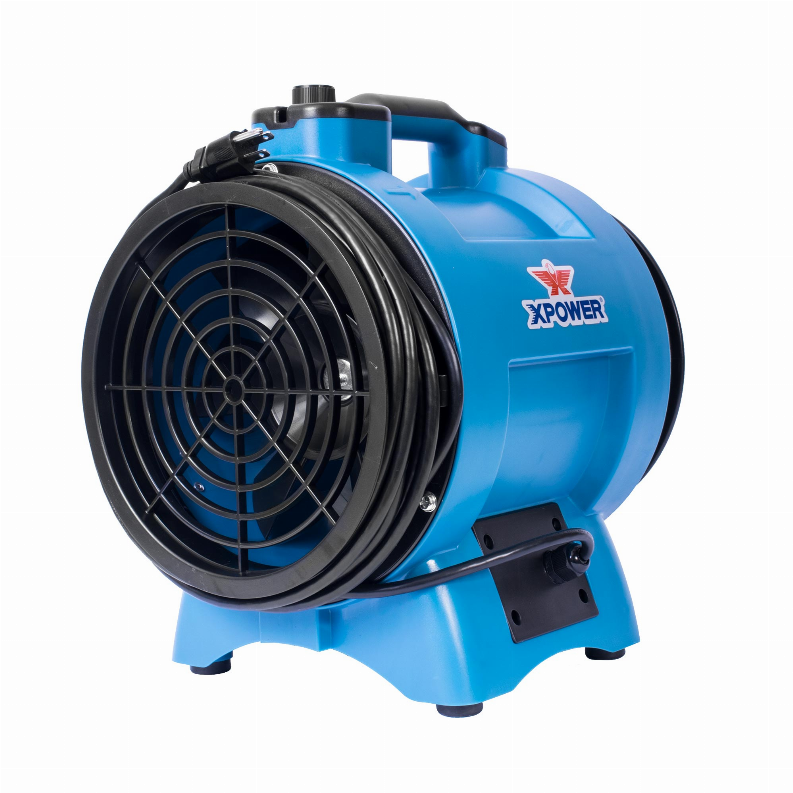 XPOWER X-8 Variable Speed 8inch Diameter Industrial Confined Space Ventilator Fan