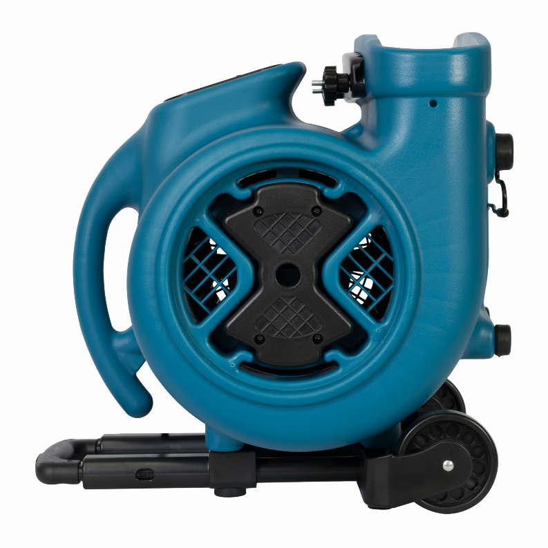 XPOWER P-630HC 1/2 HP 2800 CFM Air Mover, Dryer, Fan, Blower with Telescopic Handle, Wheels, Carpet Clamp