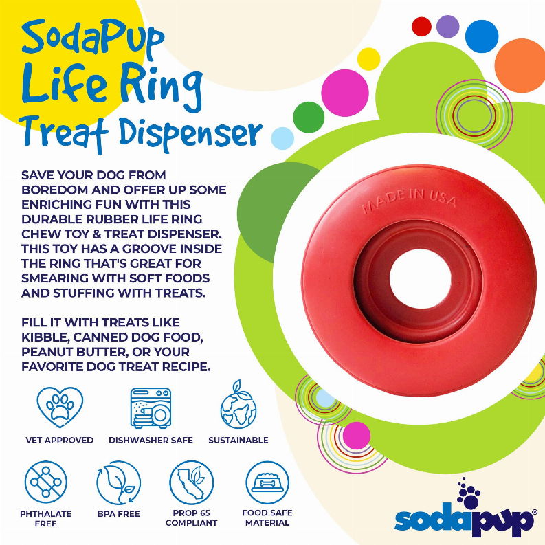 SP Life Ring Durable Rubber Chew Toy & Treat Dispenser