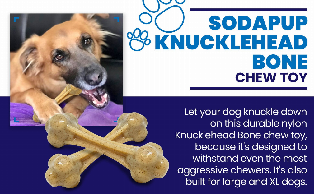 Knuckle Bone Ultra Durable Nylon Dog Chew Toy for Aggressive Chewers