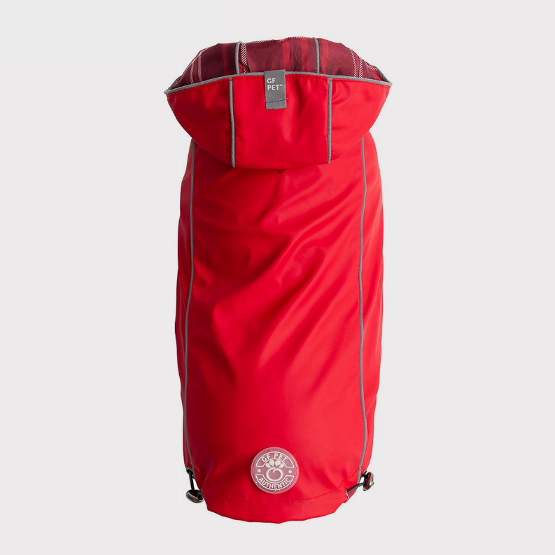 GF Pet Reversible ElastoFit Raincoat 2XS Red