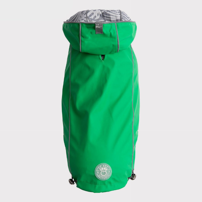 GF Pet Reversible ElastoFit Raincoat 2XS Green