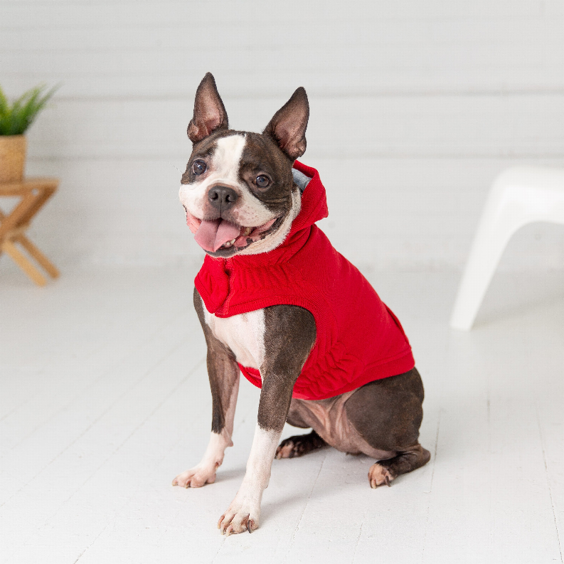 GF Pet Elasto-Fit Urban Dog Hoodie Medium Red
