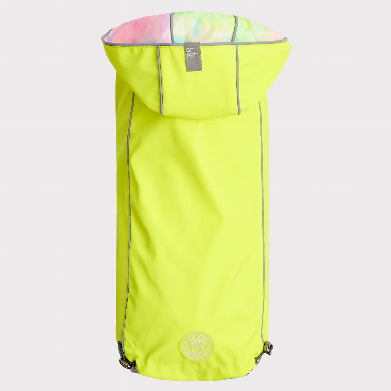 GF Pet Reversible Raincoat 2XS Neon Yellow