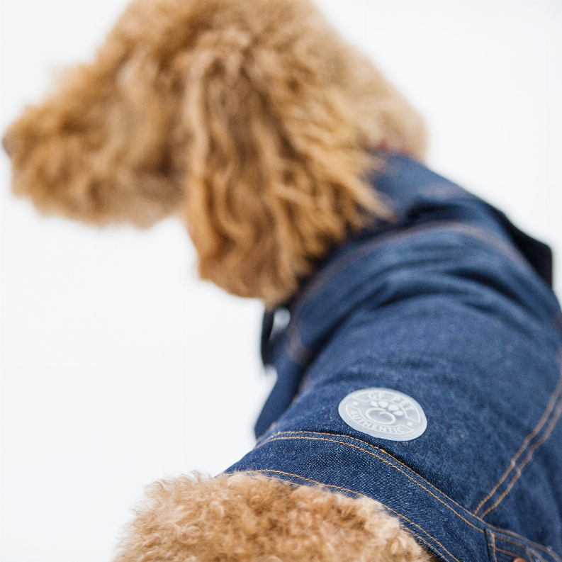 GF Pet Elasto-Fit Denim Dog Jacket Medium Denim