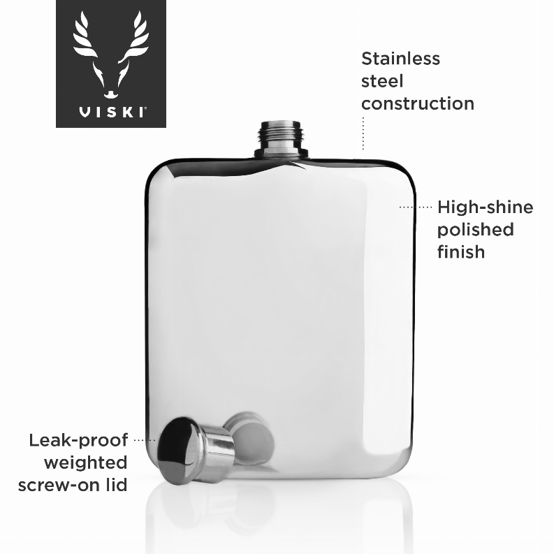 Silver Flask by Viski