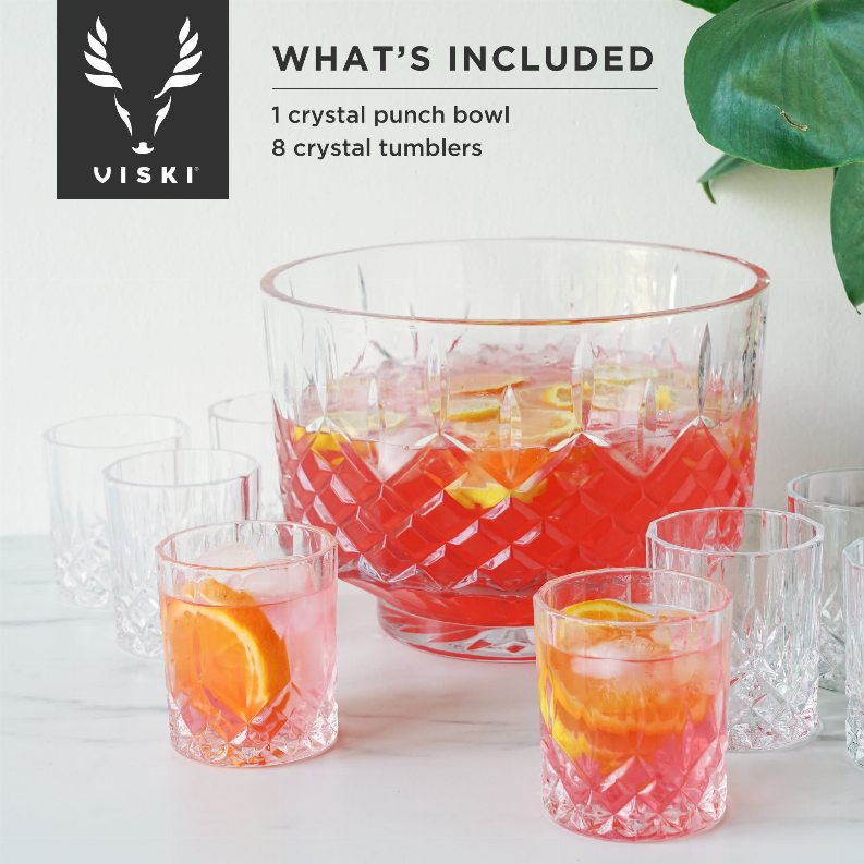 Admiral Punch Bowl with Tumblers by Viski