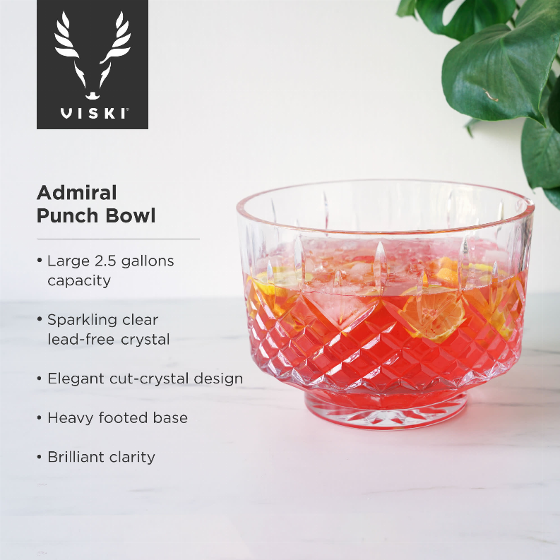 Admiral Punch Bowl with Tumblers by Viski