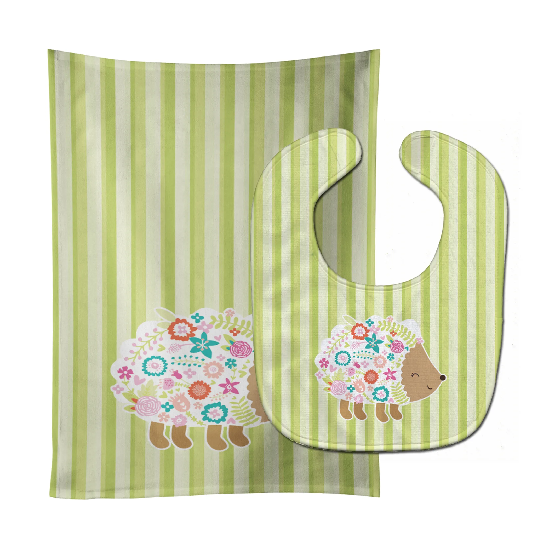 Green & Gold Game Bibs Cotton Two Color Stripe Bib Overalls