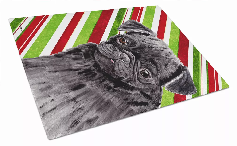 TopDawg  Carolines Treasures, Inc,Christmas Design Dog Print Glass Cutting  Board Large,705332126502