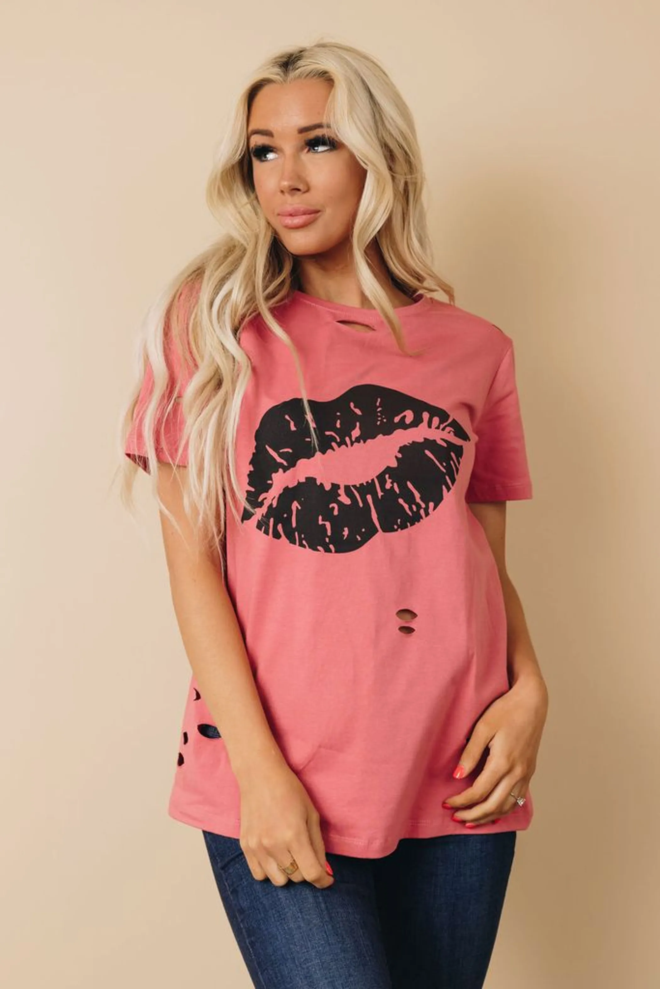 Girl T-Shirt Cat Music Monaco Pink - Monaco Addict