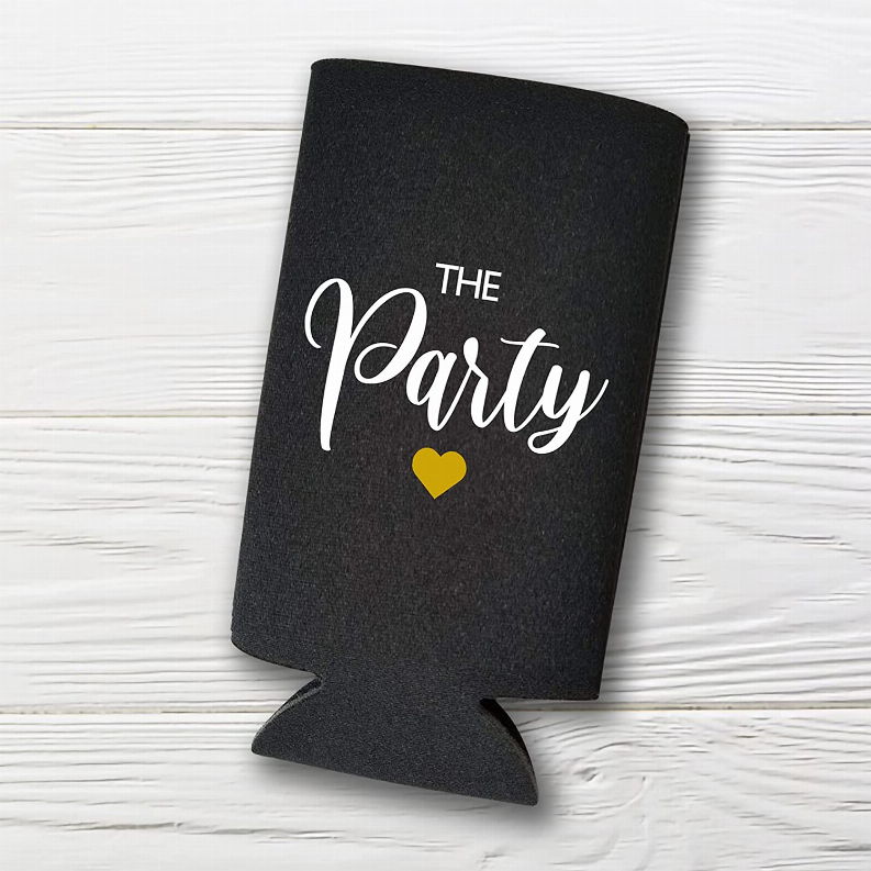 Wife of the Party, The Party - Set of 2 Bachelorette Party Slim Can Coolers