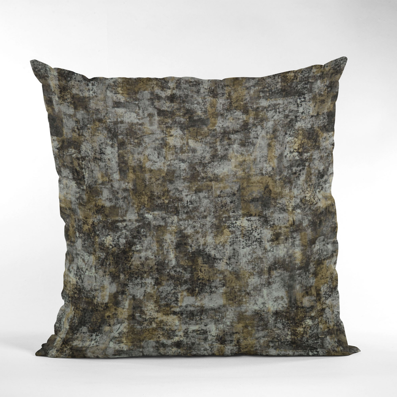 Plutus Hidden Island Velvet With Foil Printing On Top Luxury Throw Pillow Double sided  20" x 36" King Twilight