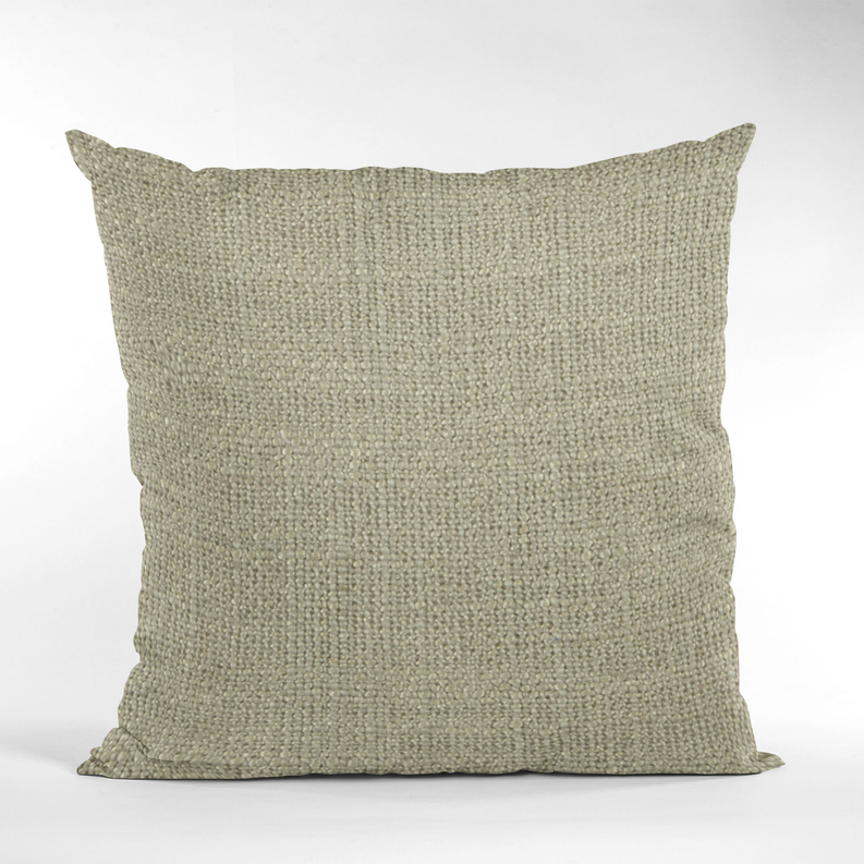 Plutus Wall Textured Solid, With Open Weave. Luxury Throw Pillow Double sided  20" x 36" King Travertine