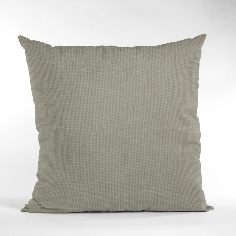 Plutus Waffle Textured Solid, Sort Of A Waffle Texture Luxury Throw Pillow Double sided  20" x 30" Queen Travertine
