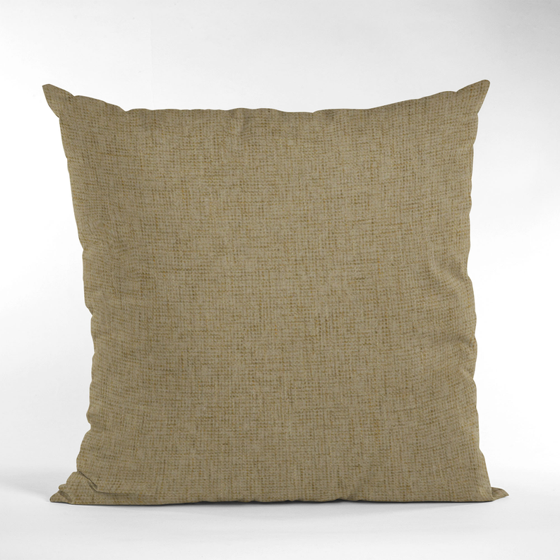 Plutus Waffle Textured Solid, Sort Of A Waffle Texture Luxury Throw Pillow Double sided  26" x 26" Safari