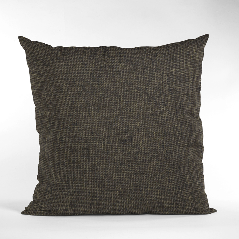 Plutus Waffle Textured Solid, Sort Of A Waffle Texture Luxury Throw Pillow Double sided  26" x 26" Espresso