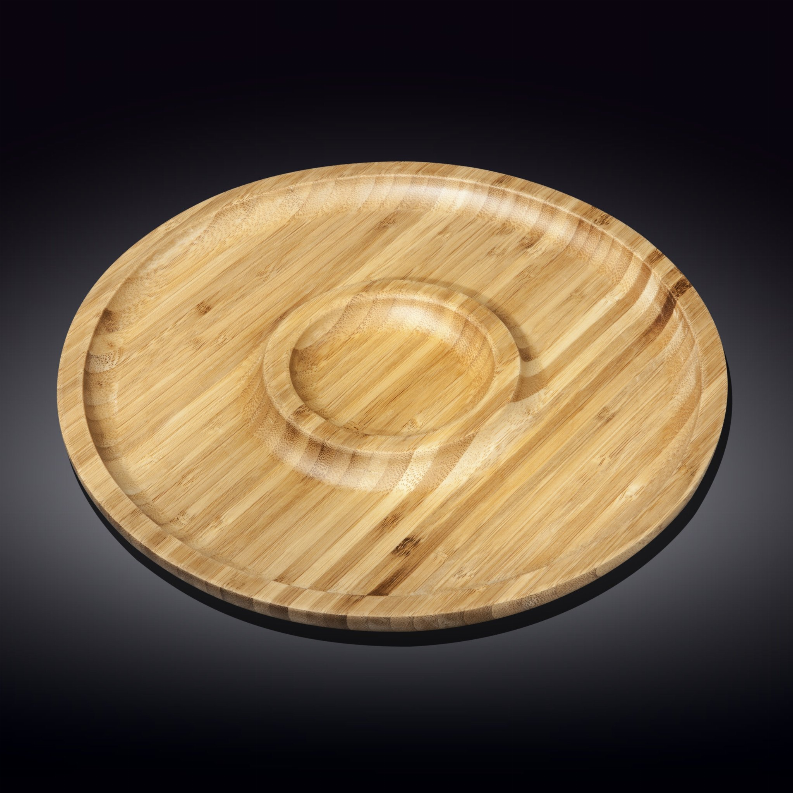 2 SECTION PLATTER, Set of 3 - 14"/35.5cm Style4