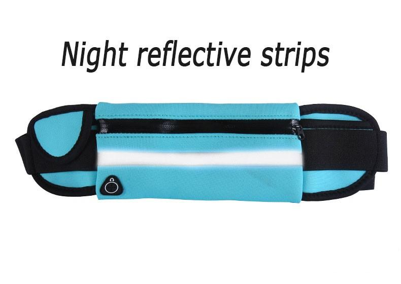Velocity Water-Resistant Sports Running Belt and Fanny Pack for Outdoor Sports - Sky Blue