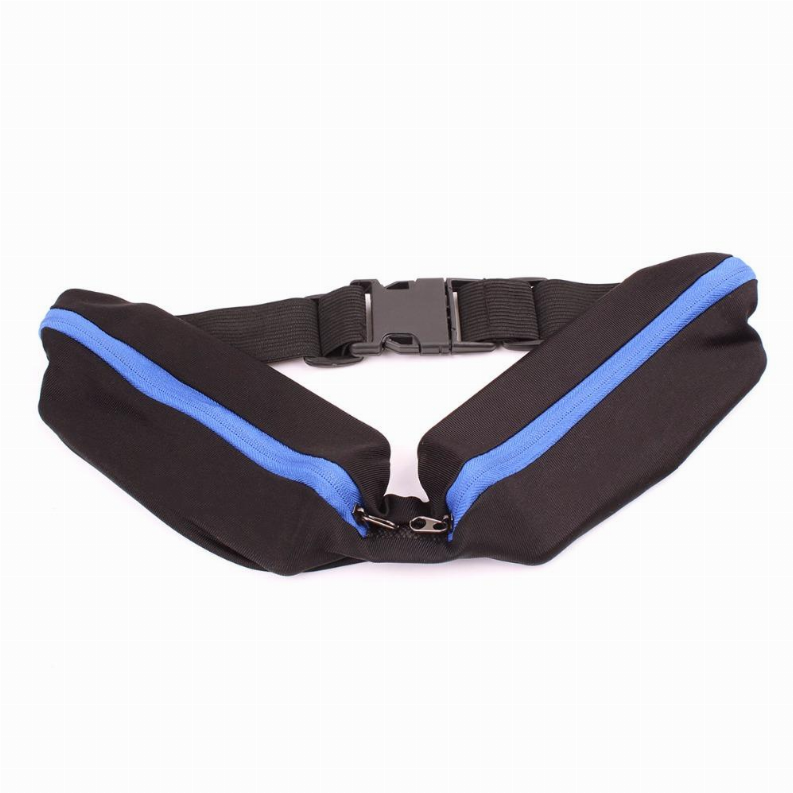 Stride Dual Pocket Running Belt for Jogging, Cycling & Travel with Water Resistant Pockets