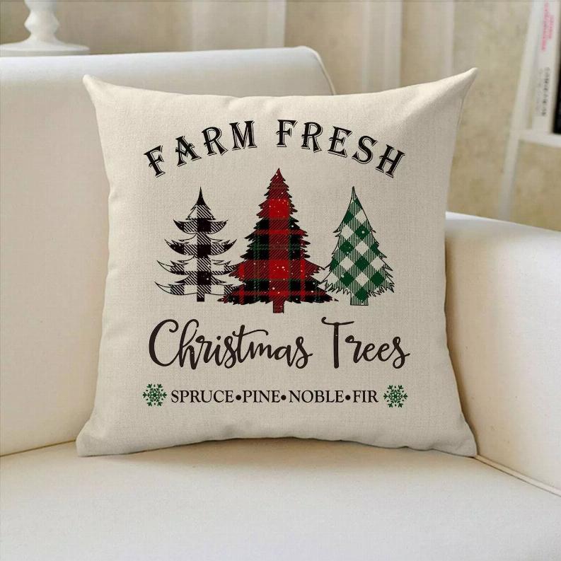 Christmas Throw Pillow Covers, 18X18In