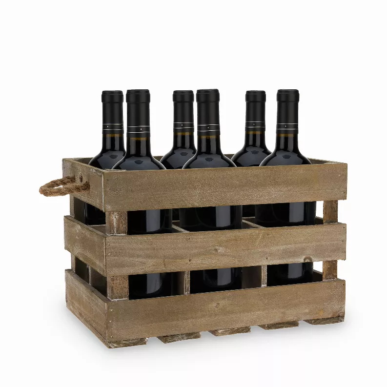 Custom Hunter Jute Triple Wine Bottle Carriers can be branded with you