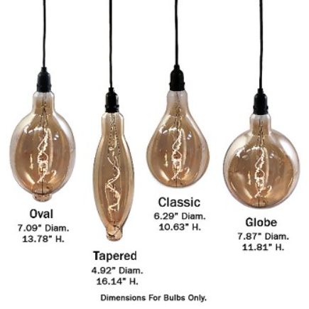 RetroEssence Battery Operated LED Vintage Light | by Pacific Accents - Oval