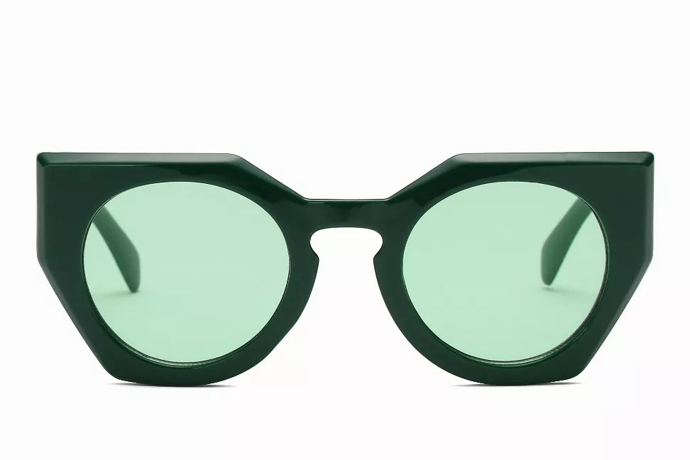 Thick Temple Retro Geometric Cat Eye Wholesale Sunglasses