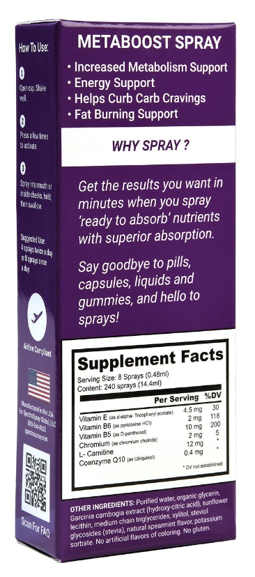 Weight Loss Support Oral Spray Supplement Kit by SpectraSpray