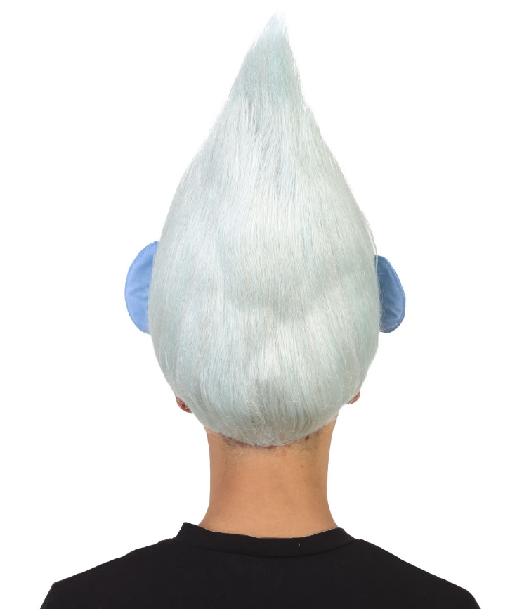 Silver Troll Wig with Ears