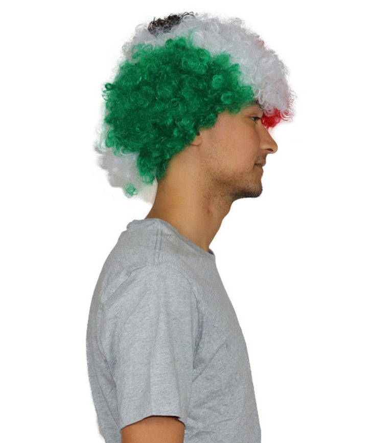 Mexican Flag Afro Wig